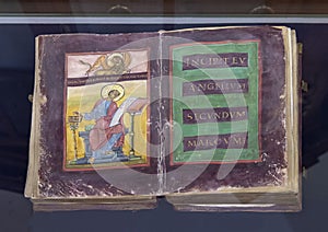 The Strahov Evangeliary, Strahov Libray, Prague, Czech Republic